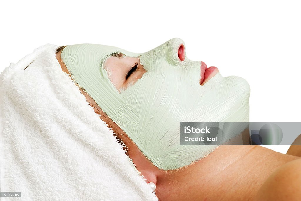 Masque du visage de Relaxation - Photo de Beauté libre de droits