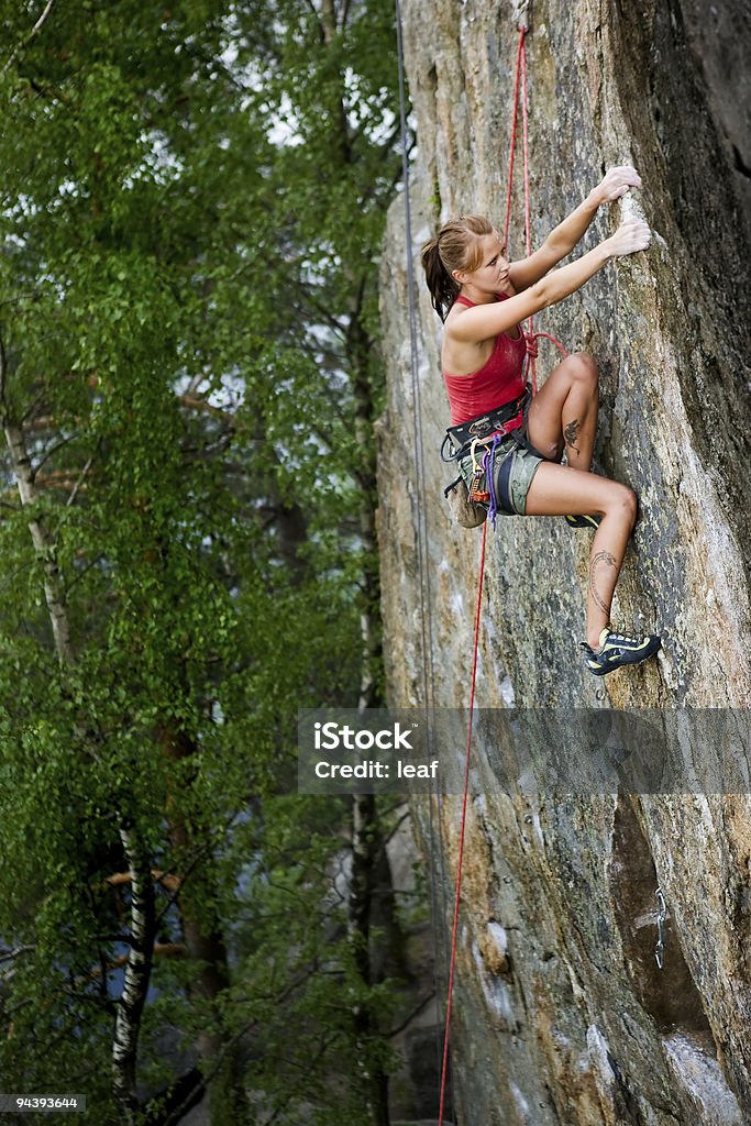 Female Rock Climber  Women Stock Photo