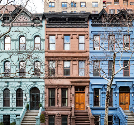 Edificios históricos en el Upper West Side en Nueva York photo