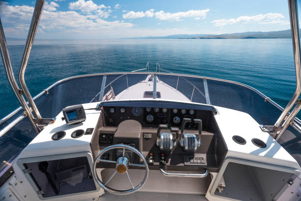 istock High-speed boat on the lake 943956288