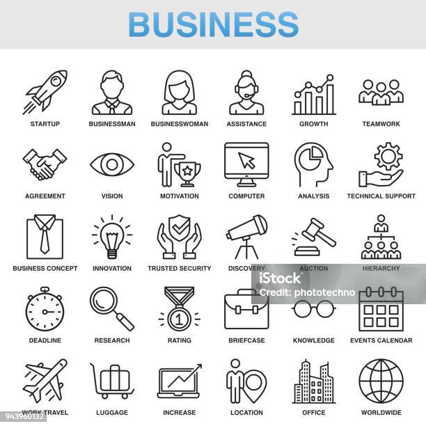 現代の普遍的なビジネス ラインのアイコンを設定 - アイコンのベクターアート素材や画像を多数ご用意 - アイコン, アイコンセット, ビジネス