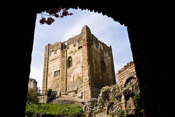 Guildford castle stock photo