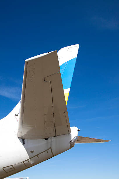 istock Tail Section of A Commercial Jet Airplane XL 94397975