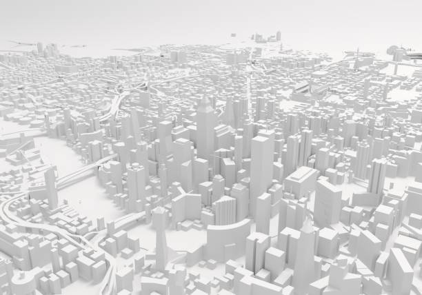 city buildings 3d illustration