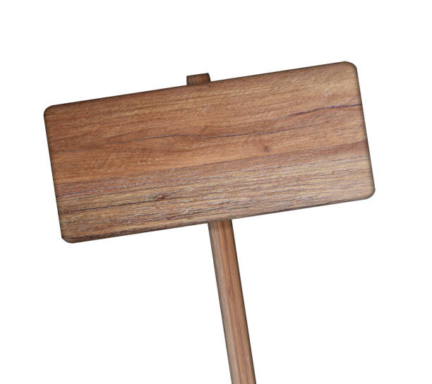 istock wooden sign on white background with clipping path 943982228