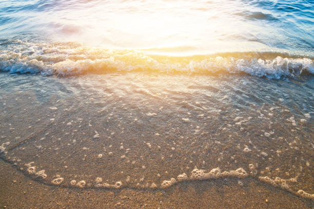 beach on sea shore. sea wave, sand