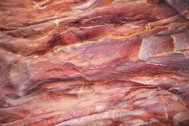 istock Multicolored stone texture. Petra. Jordan nature 943992602