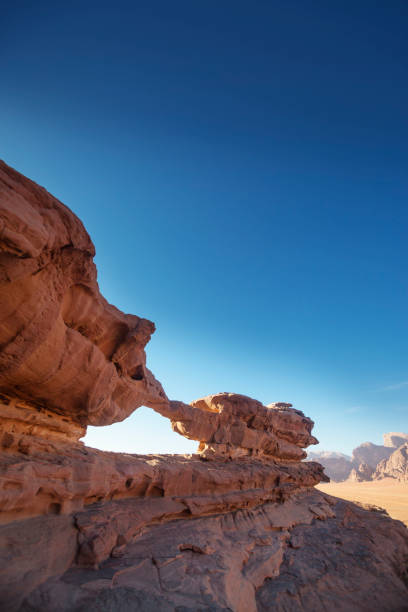 istock Wadi Ram deser. Rock arch. Stone bridge. Jordan landmark 943993012