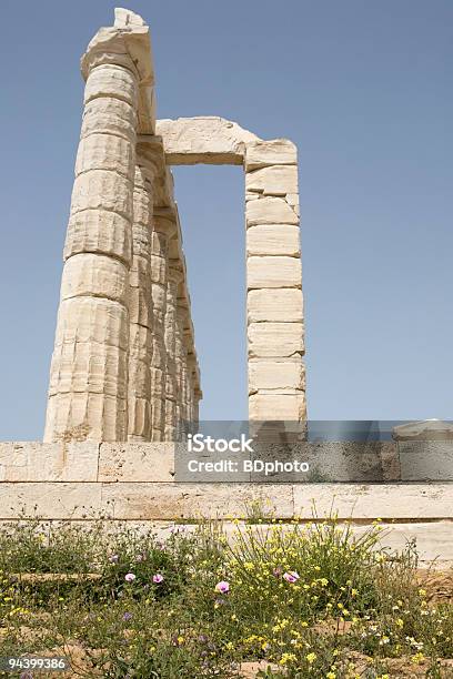 Photo libre de droit de Temple Of Poseidon Au Cap Sounion banque d'images et plus d'images libres de droit de Architecture - Architecture, Archéologie, Attique - Grèce