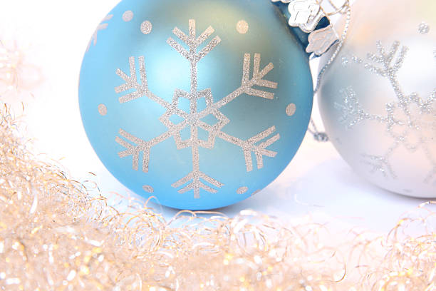istock Christmas balls and a tinsel 94400271