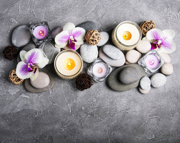 istock Spa concept with orchid flowers 944004520