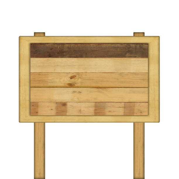 istock wooden sign on white background with clipping path 944022916