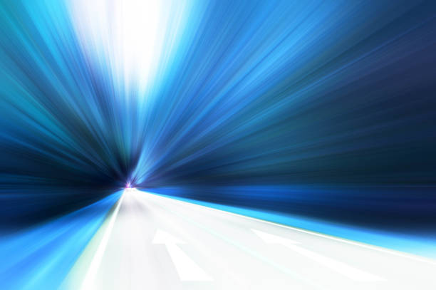 istock Conceptual image of asphalt road and direction arrow 944026738