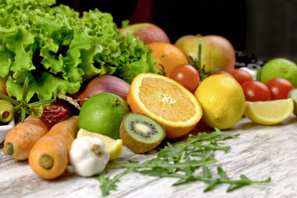 istock Healthy eating, healthy diet - organic fruit and vegetable 944027588