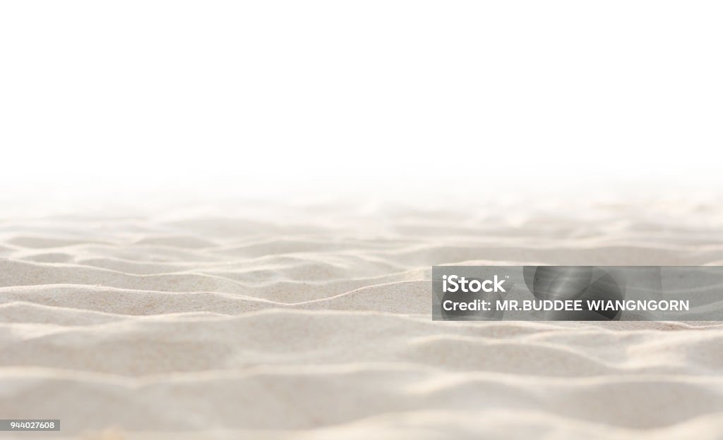 Sand on white background Sand Stock Photo