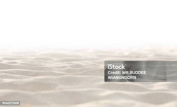 Sand On White Background Stock Photo - Download Image Now - Sand, Beach, White Color