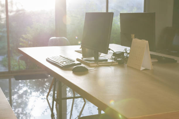 istock Home office in the morning. 944031096