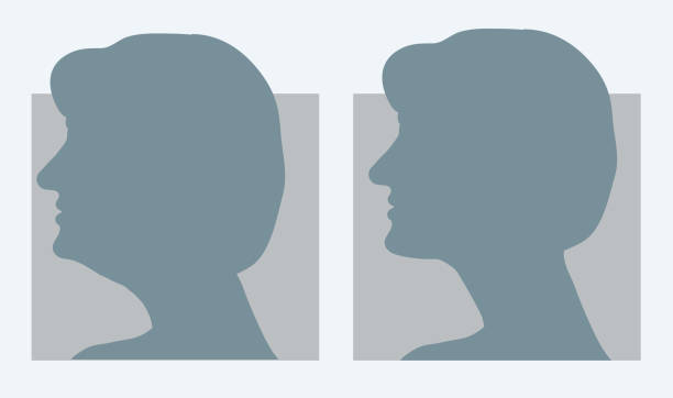 istock Reduce double chin. Get rid of face and neck fat concept. 944031810