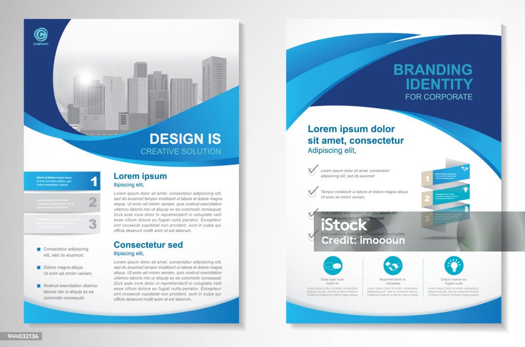 Vektor-Broschüre-Flyer-Design Layout-Vorlage - Lizenzfrei Broschüre Vektorgrafik