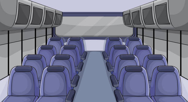 1,311 Bus Interior Illustrations & Clip Art - iStock | School bus interior,  City bus interior, Tour bus interior