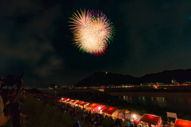 fireworks of Nagaragawa in gifu city 2017