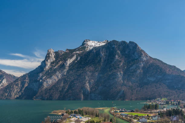 istock Ebensee sea and town in big Alps 944039554