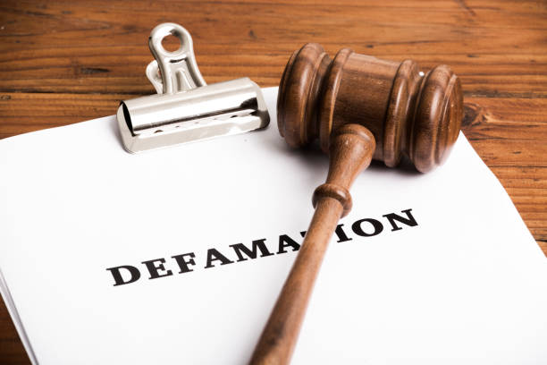 istock Defamation file in court with gavel 944043224