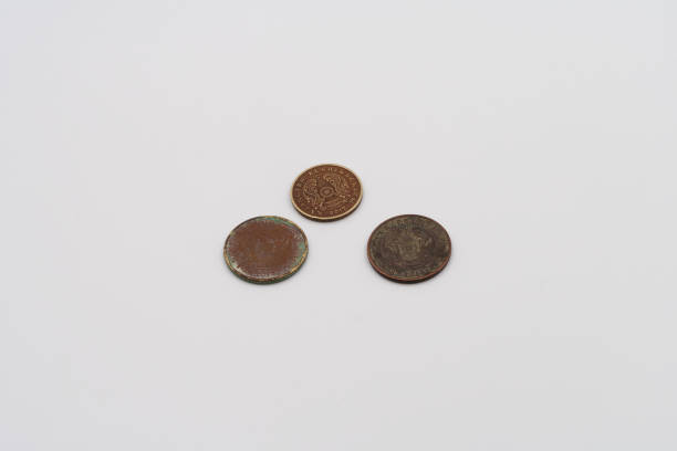 istock Old coins five and ten tenge. 944043298