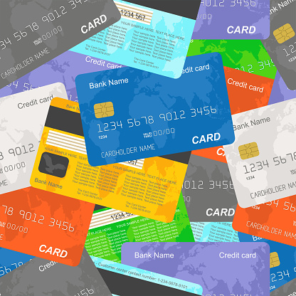 Credit Card Insert Pattern Credit Card Pattern Stock Illustration - Download Image Now - Bank ...