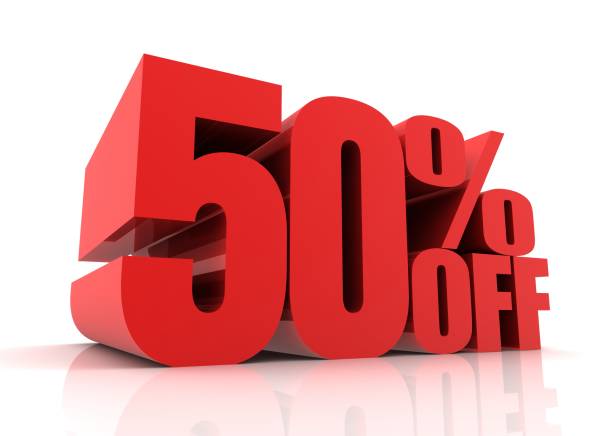 istock fifty percent off sale concept illustration 944048296