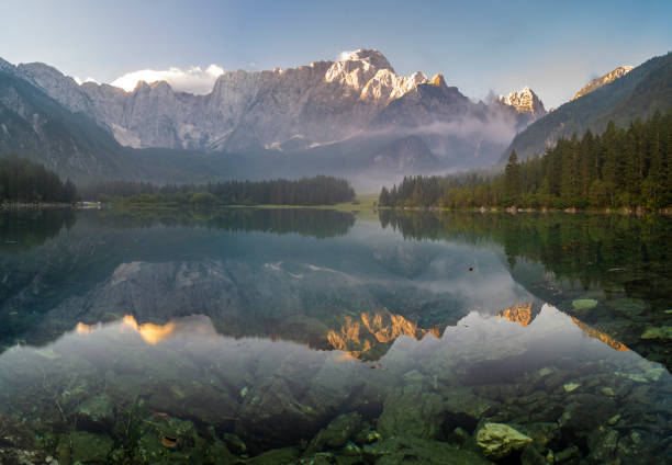 istock alpine lake in the Italian Alps 944054380