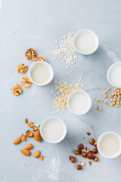 istock Assortment of organic vegan non diary milk 944061076