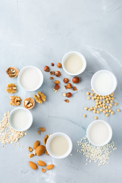 istock Assortment of organic vegan non diary milk 944063826