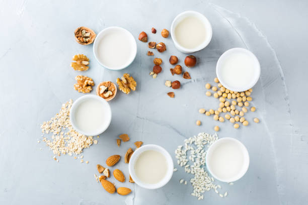 istock Assortment of organic vegan non diary milk 944064124