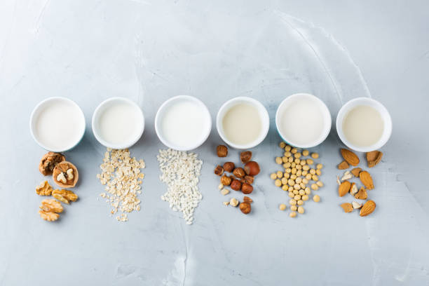 istock Assortment of organic vegan non diary milk 944065066