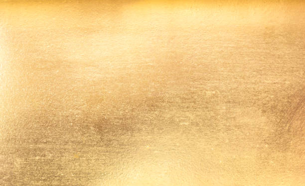 istock Shiny yellow leaf gold foil texture 944065808