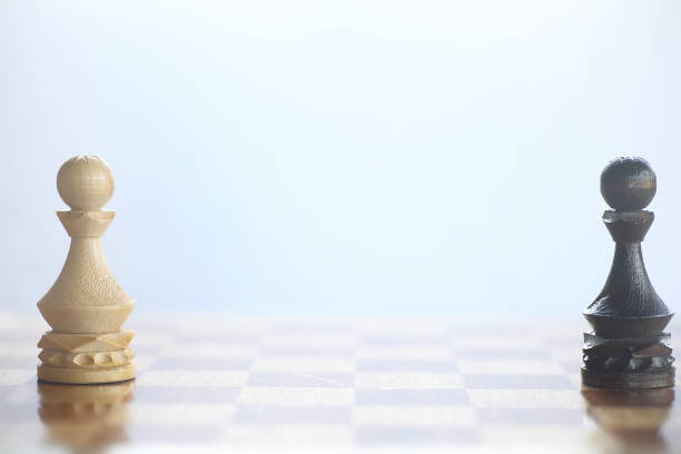istock The concept of the chess game 944068530