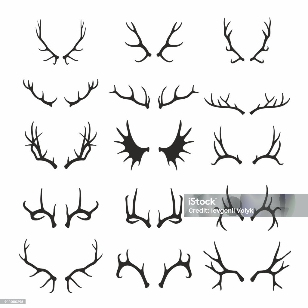 Deer Antlers Vector Art, Icons, and Graphics for Free Download