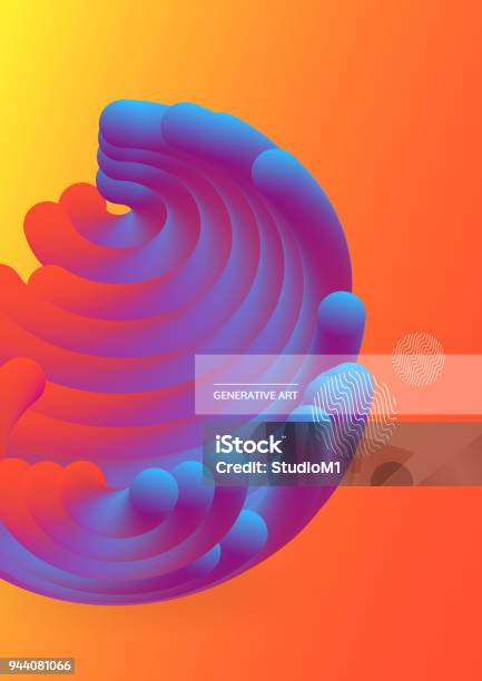 Vector Art Illustration Dynamic Effect Cover Design Template Can Be Used For Advertising Marketing Presentation Stock Illustration - Download Image Now