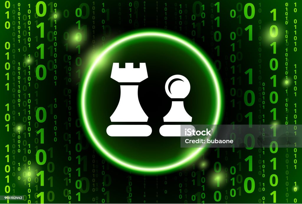 Chess Piece Hex Code Chess Pieces Binary Code Vector Pattern Background Stock Illustration ...