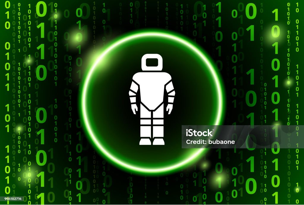 Binary Numbers Robotics Robot S Binary Code Vector Pattern Background Stock Illustration ...