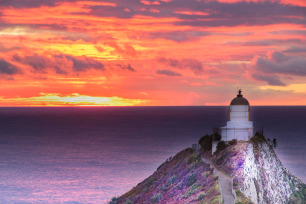 istock Lighthouse sunrise at Nugget Point,Tokata Wall 4 944103550