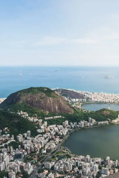 Aerial view of Rio de Janeiro as viewed from Corcovado