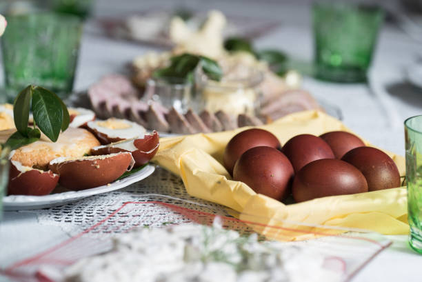 easter traditional polish dishes. Easter table setting decoration