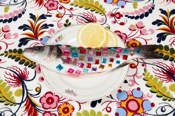 istock floral lemon fish plate precious gems 944134656
