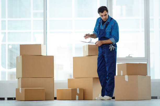 Checking boxes stock photo