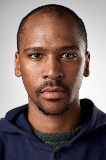 istock Studio portrait of African man with serious expression 944137988