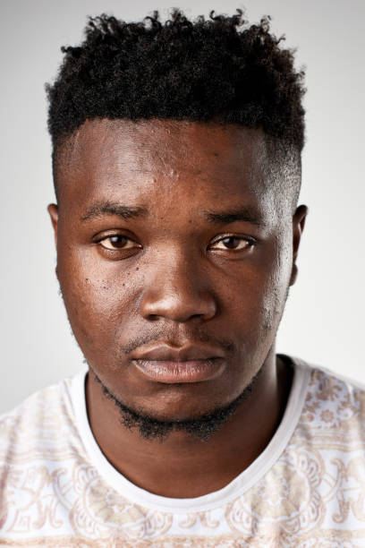 istock Studio ID portrait of African man with serious expression 944138402