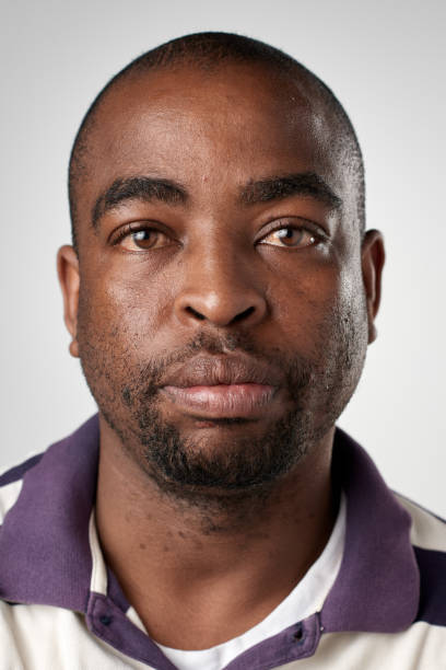istock Passport ID portrait of African man with serious expression 944138530
