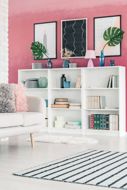 istock Bookshelf in living room 944138920